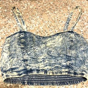 Urban Outfitters Acid Wash Crop Tank 💙